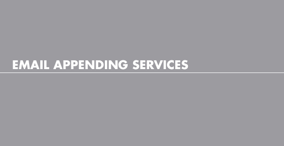Email appending services